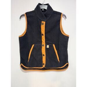 Carhartt Relaxed Fit Fleece Snap-Front Vest Womens Large